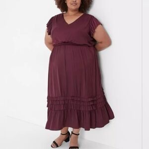 green emerald velvet dress LANE BRYANT PLUS SIZE WEDDING DRESS Size 2X  Mary Lou's Closet